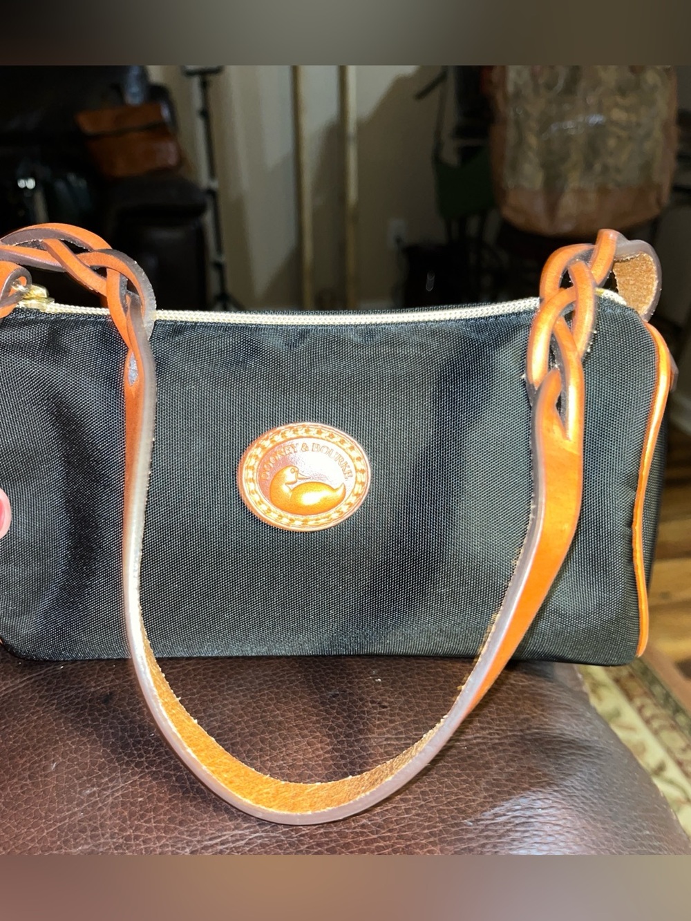 Like new Authentic Vintage Dooney&Bourke Mini Nylon Barrel Handbag